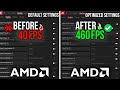 AMD RADEON SETTINGS: 🔧BEST AMD SETTINGS To Boost FPS For Gaming & Performance - Updated 2024!