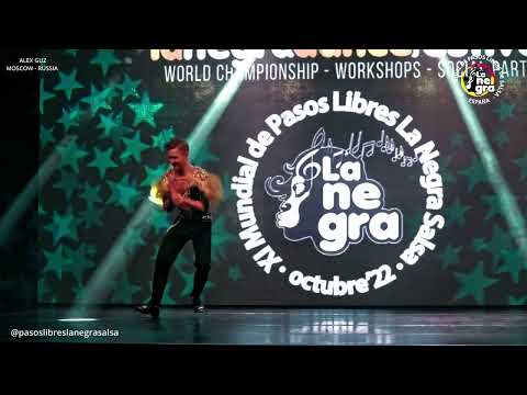 ALEX GUZ - 5º PUESTO solista masculino XI Mundial de Pasos Libres La Negra Salsa 2022
