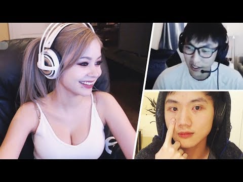 BoxBox Shows Eye Trick | Doublelift with E FLASH Special | Yassuo | Stream Moments