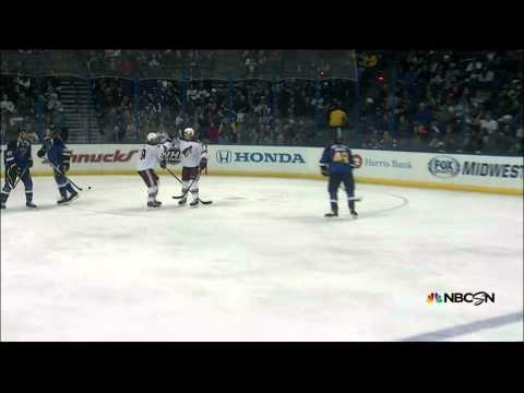 David Moss wrist shot goal 1-1 Phoenix Coyotes vs St. Louis Blues 11/12/13 NHL Hockey.