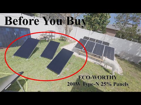 ECO-WORTHY 200W 25.2% N-Type All Black Solar Panels - Do Not Buy Before Watching This!