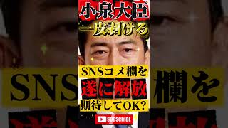 小泉進次郎が遂にSNSコメ欄解禁！ #政治 #ニュース #報道 #自民党 #高市早苗