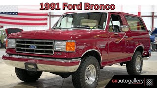 Video Thumbnail for 1991 Ford Bronco