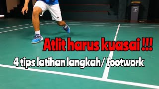 Download lagu Melatih footwork dengan 4 tehnik langkah dasar badminton || atlit wajib kuasai mp3