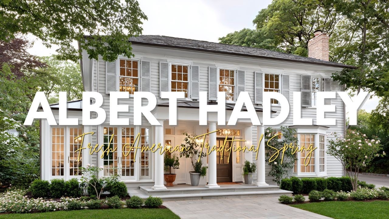 Fresh American Traditional Spring Residence inspired by Albert Hadley legacy