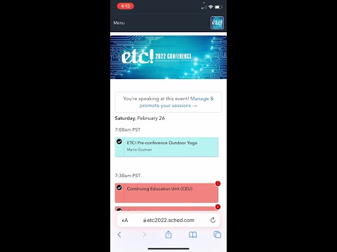ETC! 2022 Conference Sched Tutorial