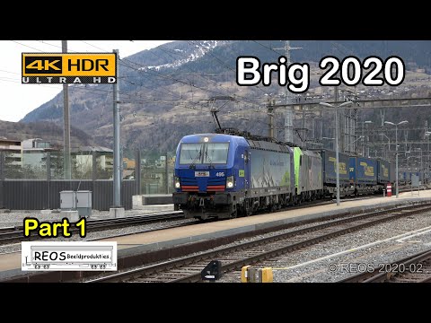 2020-02-17 [4K] Brig station in the afternoon part 1 of 3. Filmed February 2020 in stunning 4K!