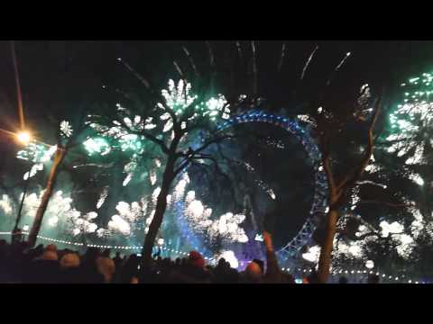 New Years fireworks 2015 London