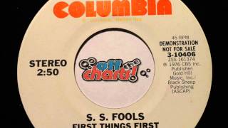 S.S. Fools - First Things First ■ Promo 45 RPM 1976 ■ OffTheCharts365