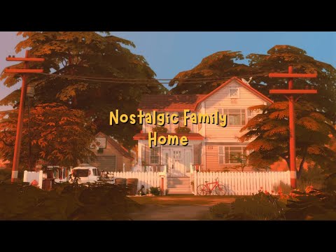 Nostalgic Family Home 📺✨| Save File | The Sims 4 | NO CC | Stop Motion