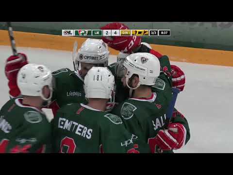 Optibet hokeja līga: HK Liepāja - HK Dinaburga. Spēles labākie momenti (21.11.2020)