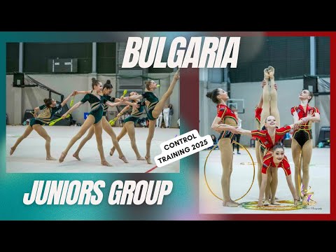 🔥 Bulgaria Junior Group – FIRST LOOK at New Routines: 5 Clubs / 5 Hoops | Control Training 2025 🏆