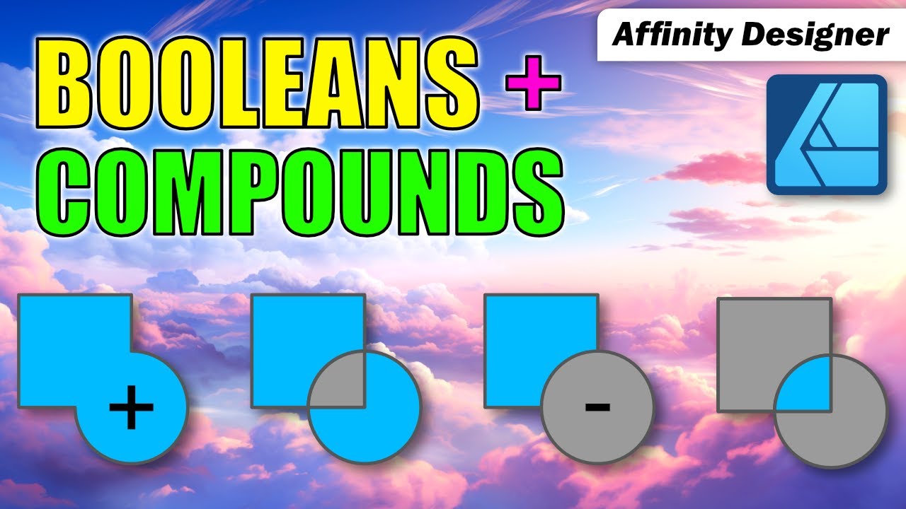 Booleans and Compounds - Affinity Designer Tutorial
