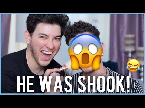 My Straight SINGLE Little Brother Gets a GLAM MAKEOVER!