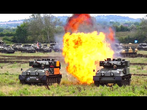 CVRT Light Tank Pyrotechnic Explosions