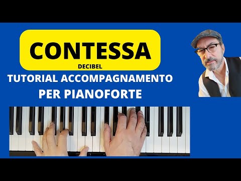 CONTESSA dei Decibel tutorial accompagnamento per pianoforte  #faustopiano