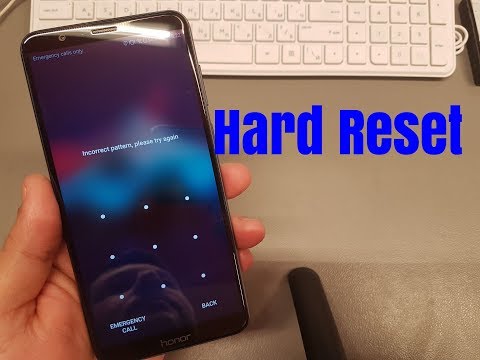 Hard reset Huawei Honor 7X BND-L21.Remove pin,pattern,password lock.