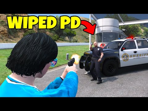 Wiping PD During INSANE Shootout in GTA 5 RP