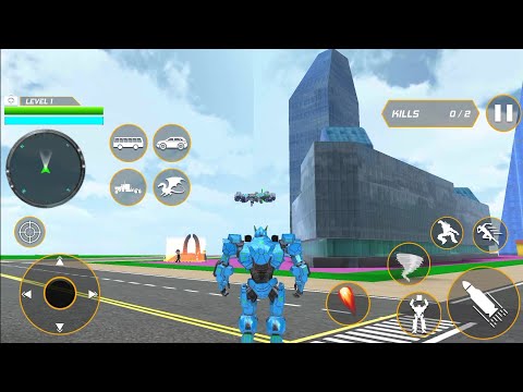 Dragon Robot Police Truck Games - War Robot - Android Gameplay