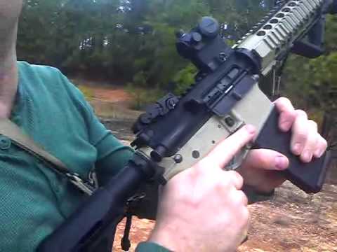 Clearing a double feed ar-15 m4 with magpul bad lever