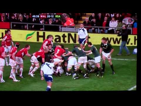 SA v Wales; 2010 - First Springbok try.mp4