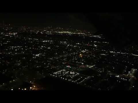 Delta Boeing 767-400ER Night Landing JFK New York From LAX 12-5-22