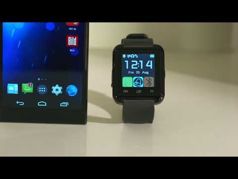 Callstel Freisprech-Smartwatch SW-100.tch, Bluetooth 3.0 + EDR