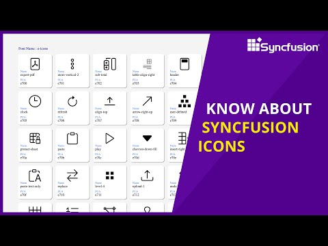 Syncfusion Icons