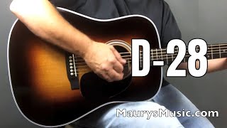 Video thumbnail for Martin D-28 Sunburst 1606746 DEMO by Maury's Music