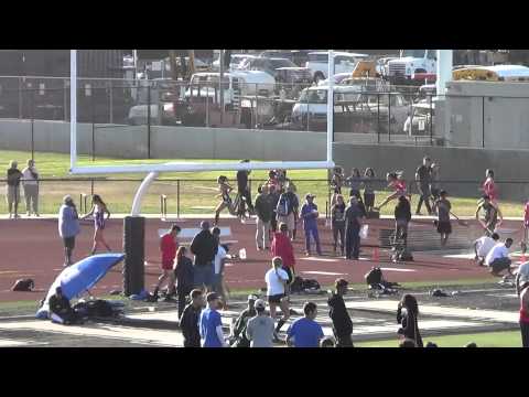FSG 300m Hurdles at Sunset Prelims 5-1-15 - Los Alamitos Girls