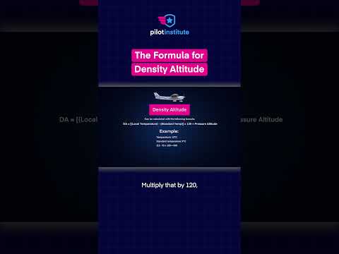 The Formula for Density Altitude