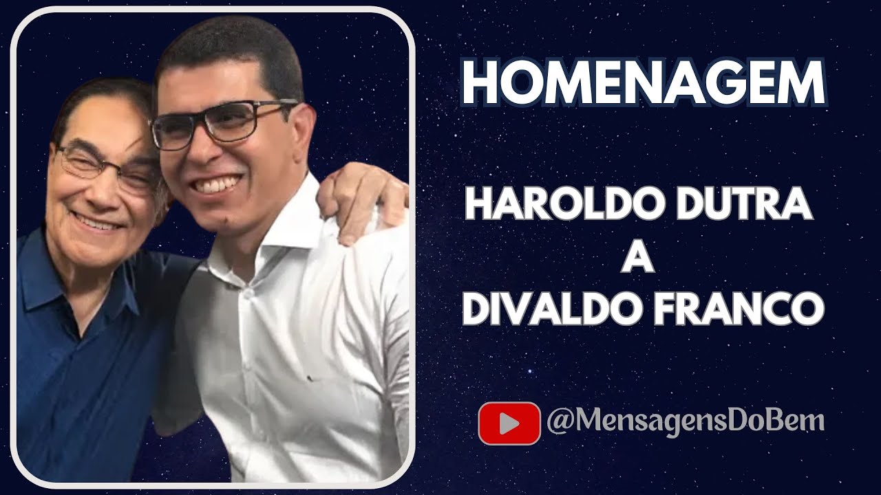 TRIBUTE TO DIVALDO FRANCO - by HDD 🙏 @RedeAmigoEspiritaTV @EspiritualidadeeVida-Haroldo