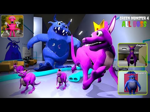Green Monster 4 All Boss - Gameplay Walkthrough - Chapters 1,2 (Android, iOS)