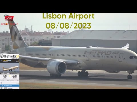 🔴LIVE Aeroporto de Lisboa + Flightradar24 + ATC