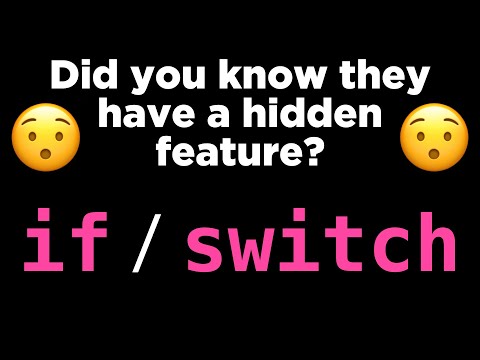 Did you know this hidden feature of if and switch? 😯 thumbnail