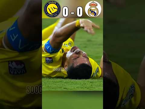 Ronaldo injury 🤕|| Al nassr vs real Madrid Ronaldo vs Mbappe 💥 who is the boss #football #ronaldo