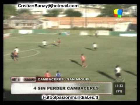 Cambaceres 2 San Miguel 1 Primera C 2010-111 Los goles