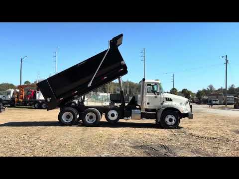2015 Mack GU813 Tri-Axle Dump Truck in action! 🚚