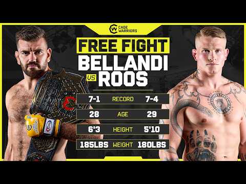 ITALIAN TAKEOVER 🇮🇹 🤌 | Dario Bellandi vs. Robin Roos | FREE FIGHT | CW 200 Dublin