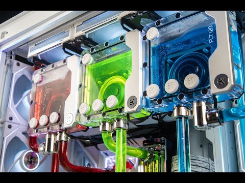 Triple Radiator Triple Loop! Phanteks NV9 Custom Loop Water Cooled PC Build