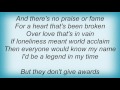 B.B. King - I'd Be A Legend In My Time Lyrics
