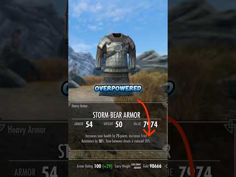 Skyrim: Overpowered Armor With 100% Shout Cooldown #gaming #gamingchannel #youtube