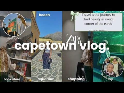 CAPETOWN VLOG☀️| robben island + beach + friends ,sunsets ,aquarium +cango caves  #motswanayoutuber