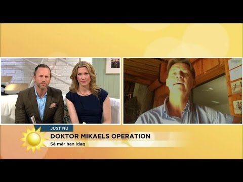 Doktor Mikael efter operation: "I går var det kryckorna i taket" - Nyhetsmorgon (TV4)