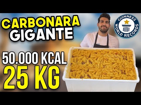 I COOKED A 25 KG CARBONARA - 50 THOUSAND KCAL