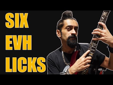Six Sick EVH Licks - Eddie Van Halen Tapping Licks - Guitar Lesson - Chandresh Kudwa