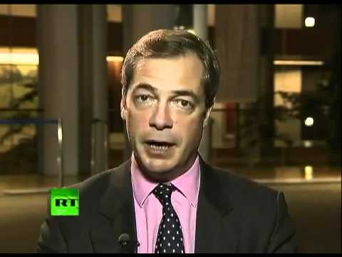 UKIP leader Nigel Farage analysis of PM David Cameron veto  Russia Today Dec 2011