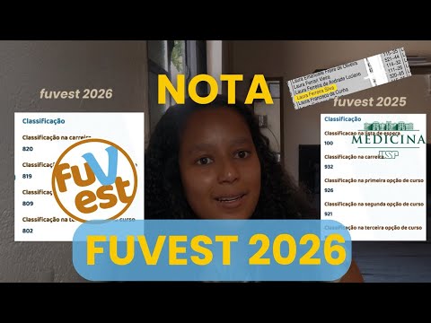 My FUVEST 2026 score, accepted into MEDICINE at USP PINHEIROS 🌲
