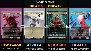 Who's the BIGGEST Threat? | Ur-Dragon vs Atraxa vs Ulalek vs Nekusar | Magic The Gathering Commander