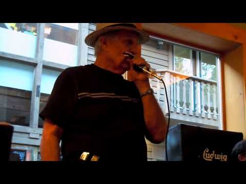 "Dynamic" Dick Hartung plays the blues harp